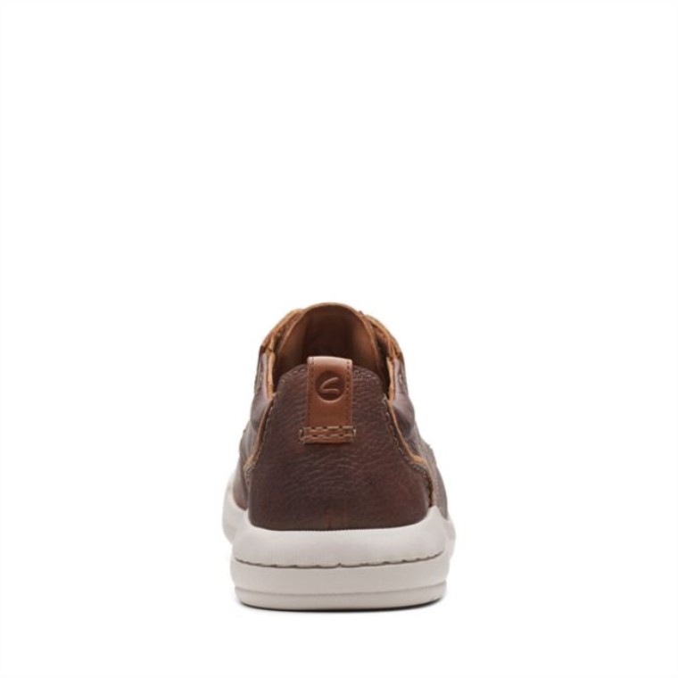 Driftway Bajo Cuero Marrón Oscuro Clarks Cuero Marrón Oscuro