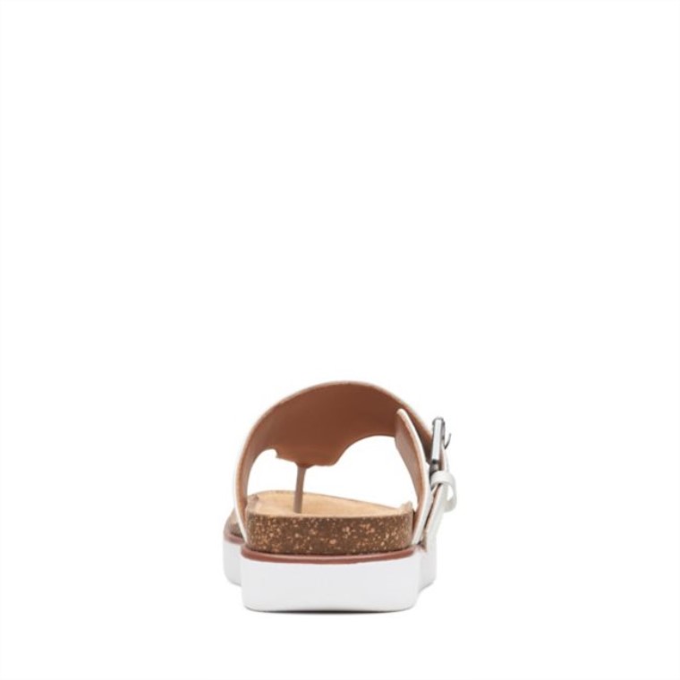 Elayne Step Cuero Blanco Clarks Cuero Blanco