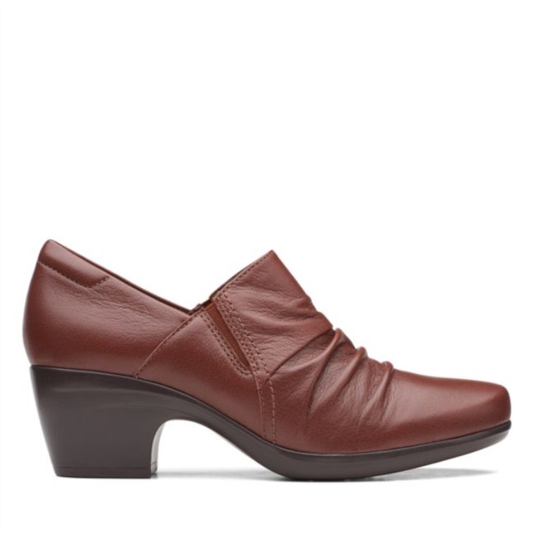Emily Cove Cuero Marrón Oscuro Clarks Cuero Marrón Oscuro