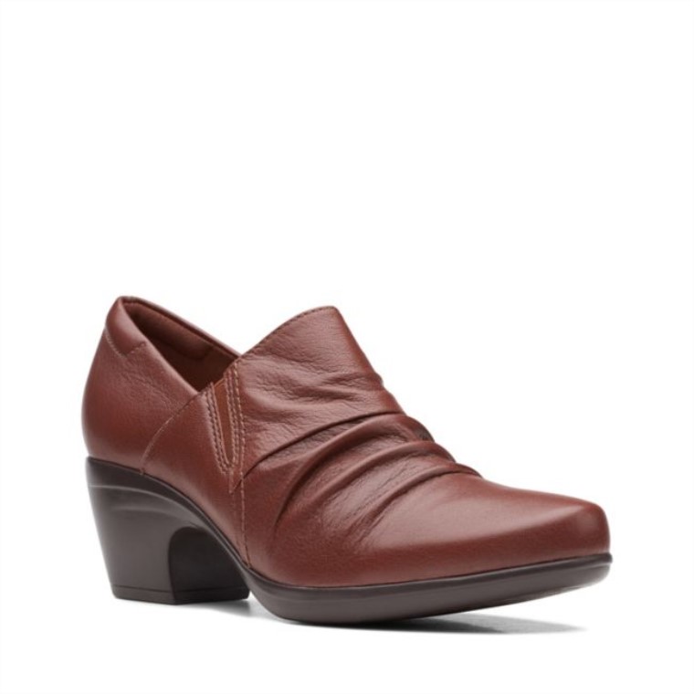 Emily Cove Cuero Marrón Oscuro Clarks Cuero Marrón Oscuro