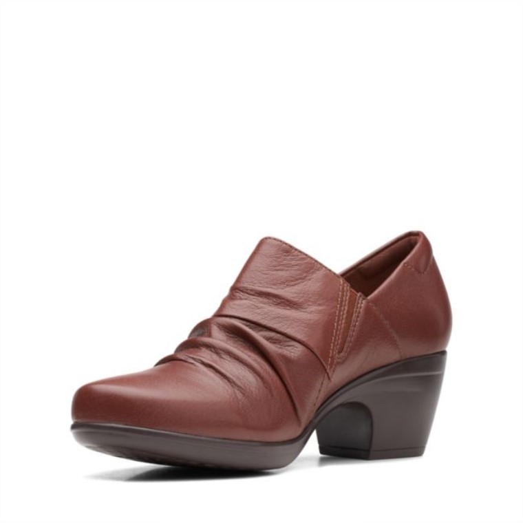 Emily Cove Cuero Marrón Oscuro Clarks Cuero Marrón Oscuro