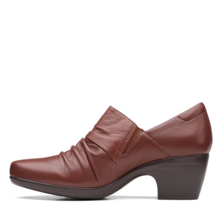 Emily Cove Cuero Marrón Oscuro Clarks Cuero Marrón Oscuro