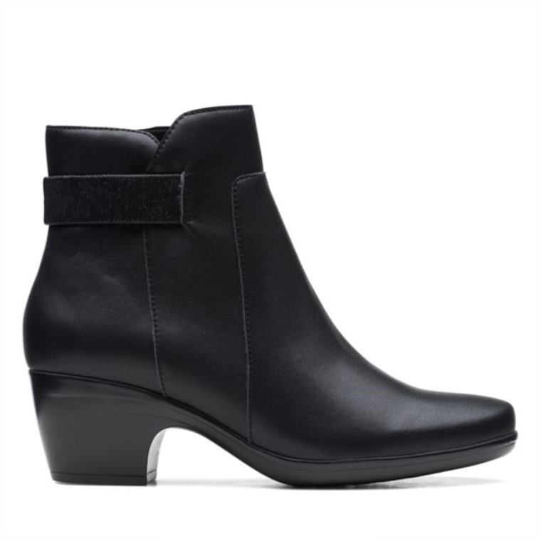 Emily Holly Cuero Negro Clarks Cuero Negro