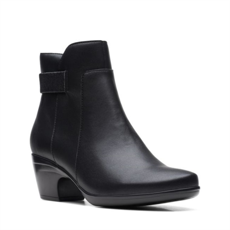 Emily Holly Cuero Negro Clarks Cuero Negro