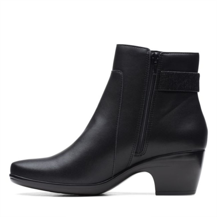 Emily Holly Cuero Negro Clarks Cuero Negro