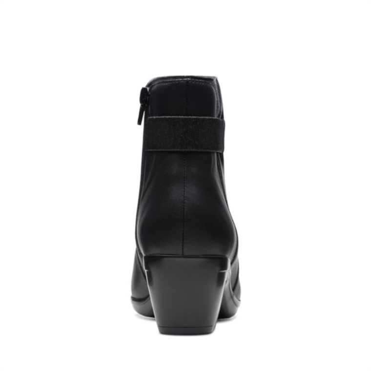 Emily Holly Cuero Negro Clarks Cuero Negro