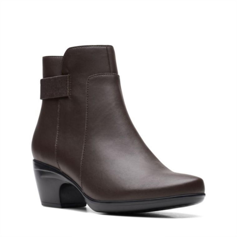 Emily Holly Cuero Marrón Oscuro Cuero Marrón Oscuro Clarks
