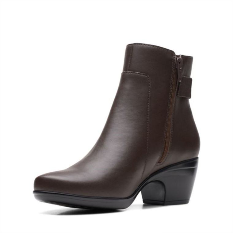 Emily Holly Cuero Marrón Oscuro Cuero Marrón Oscuro Clarks