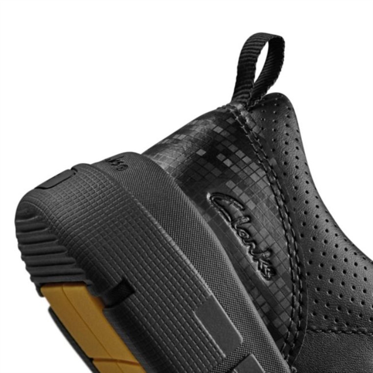 Codificar Flash Niño Cuero Negro Clarks Cuero Negro