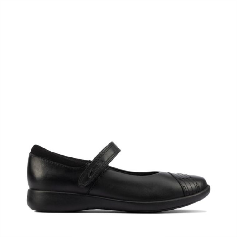 Etch Beam Kid Cuero Negro Clarks Cuero Negro
