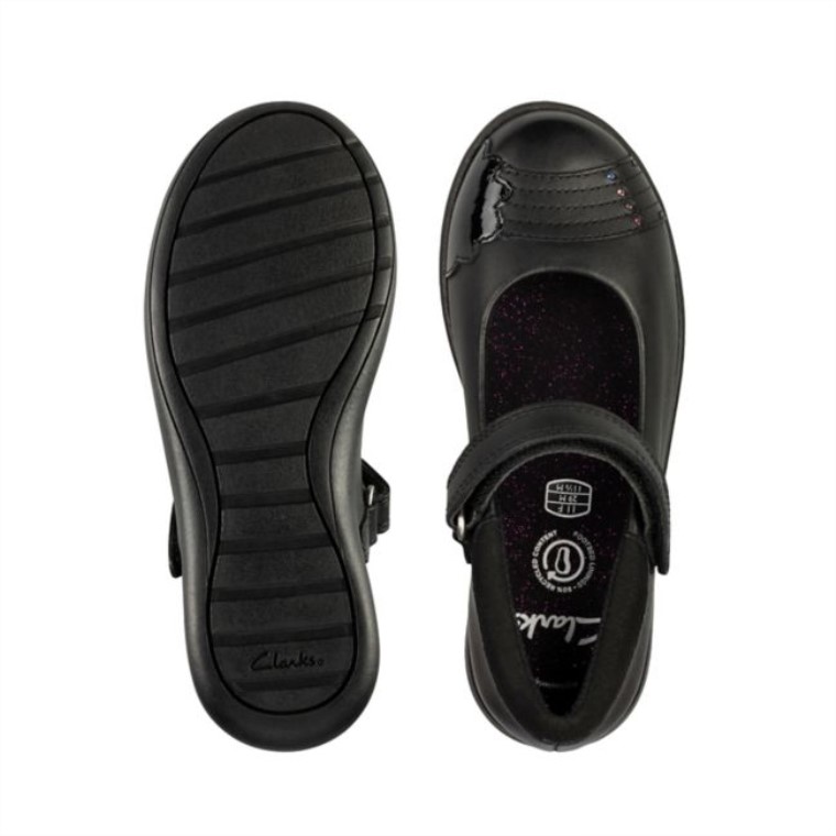 Etch Beam Kid Cuero Negro Clarks Cuero Negro