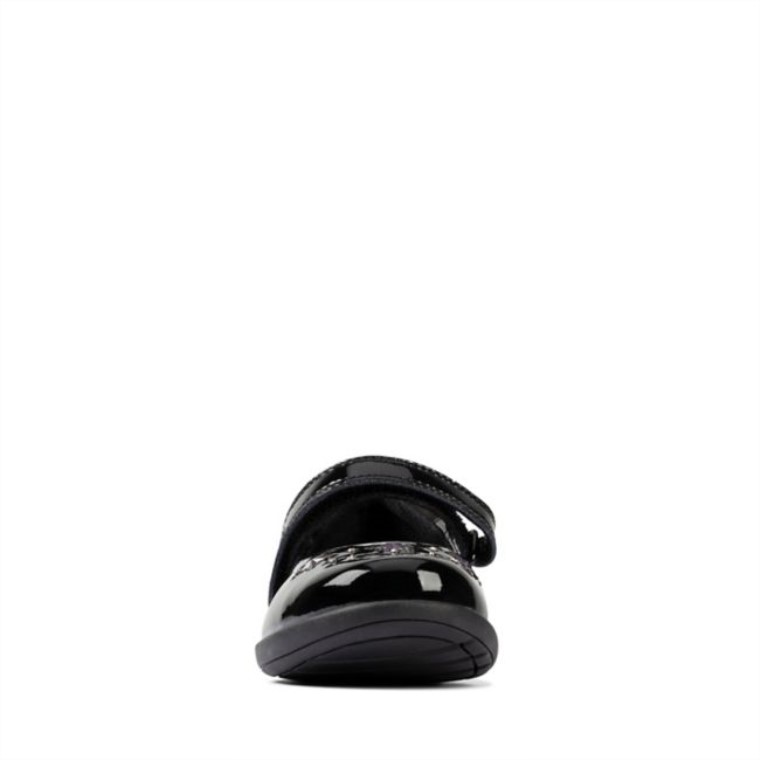 Grabar Brillante Niño Pequeño Charol Negro Charol Negro Clarks