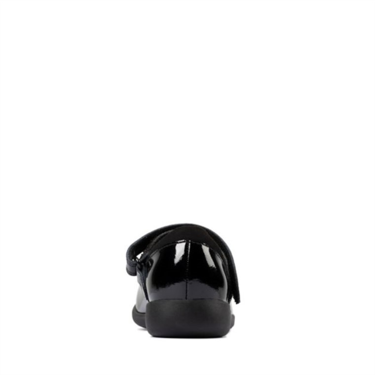 Grabar Brillante Niño Pequeño Charol Negro Charol Negro Clarks
