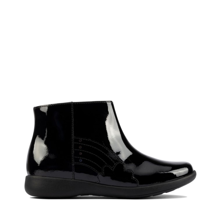Etch G Low Kid Charol Negro Clarks Charol Negro