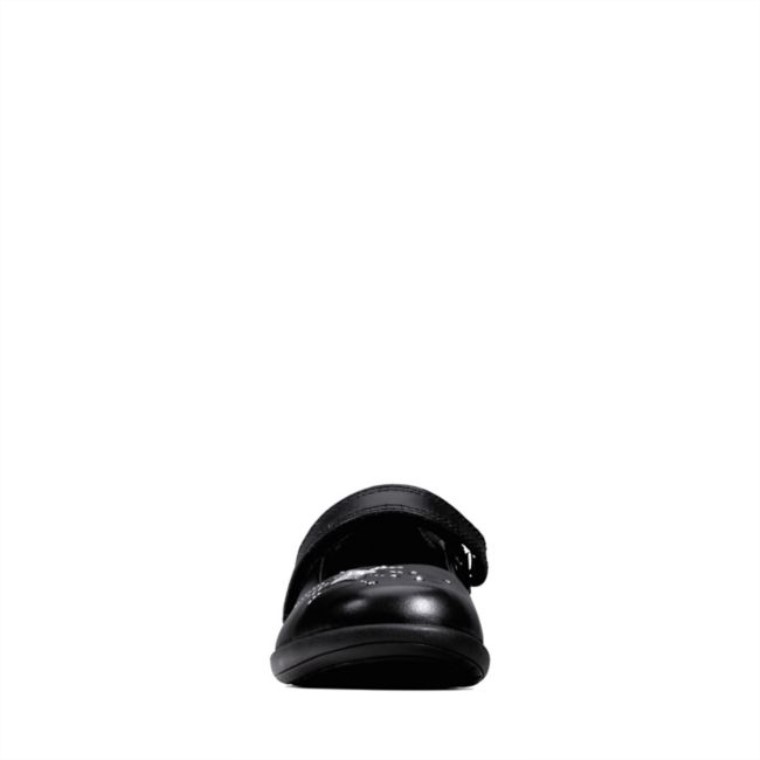 Etch Chispa Niño Cuero Negro Clarks Cuero Negro