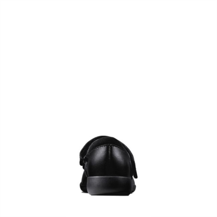 Etch Chispa Niño Cuero Negro Clarks Cuero Negro