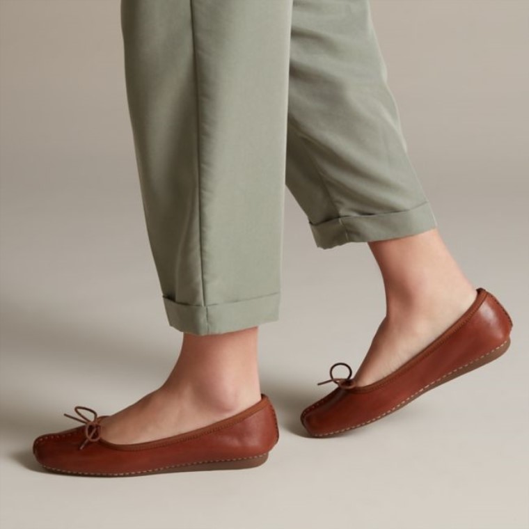 Freckle Ice Cuero Marrón Oscuro Clarks Cuero Marrón Oscuro