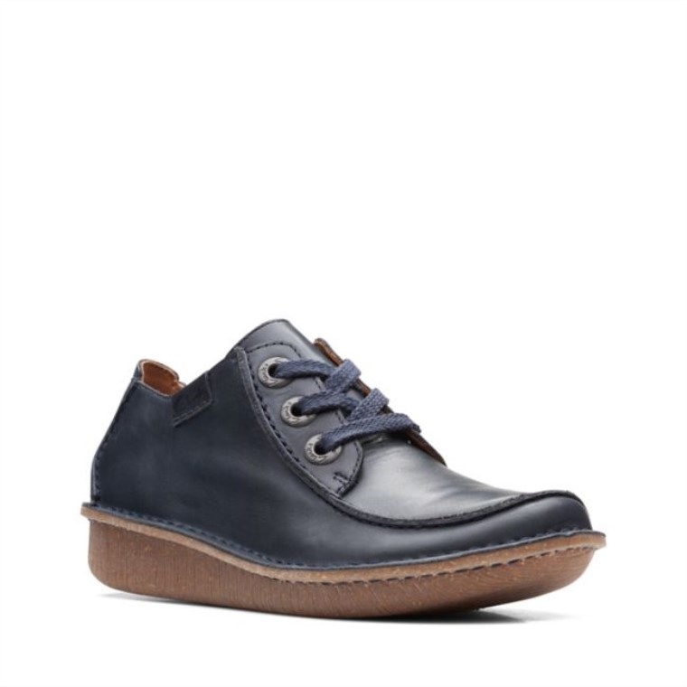 Fun Ny Dream Cuero Azul Marino Clarks Cuero Azul Marino