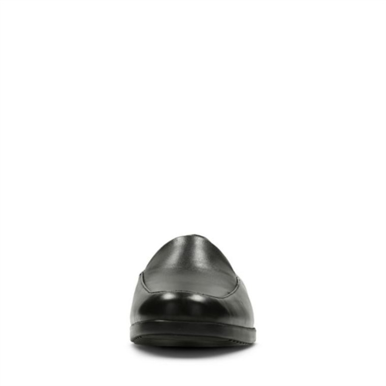 Georgia Cuero Negro Clarks Cuero Negro