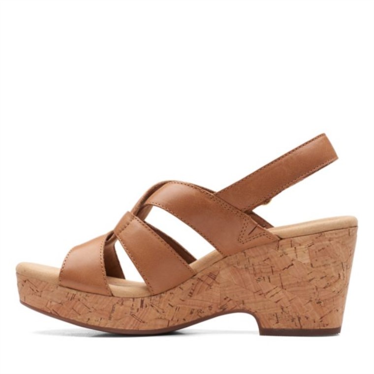 Giselle Playa Cuero Bronceado Cuero Bronceado Clarks