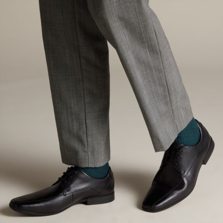 Glement Sobre Cuero Negro Clarks Cuero Negro