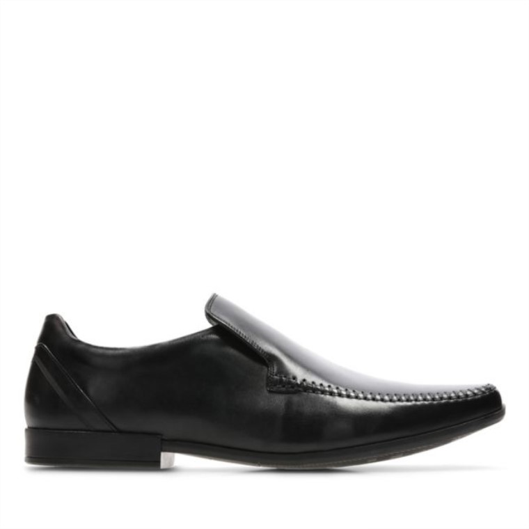 Costura Glement Cuero Negro Clarks Cuero Negro