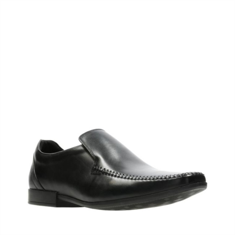 Costura Glement Cuero Negro Clarks Cuero Negro