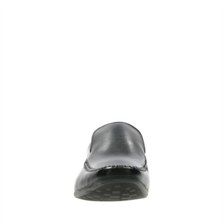 Costura Glement Cuero Negro Clarks Cuero Negro