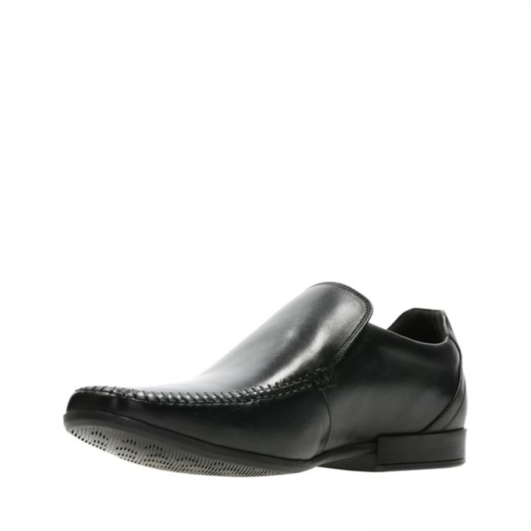 Costura Glement Cuero Negro Clarks Cuero Negro