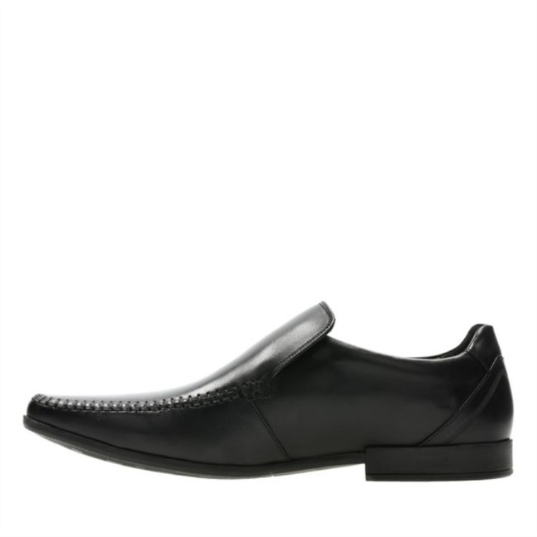 Costura Glement Cuero Negro Clarks Cuero Negro