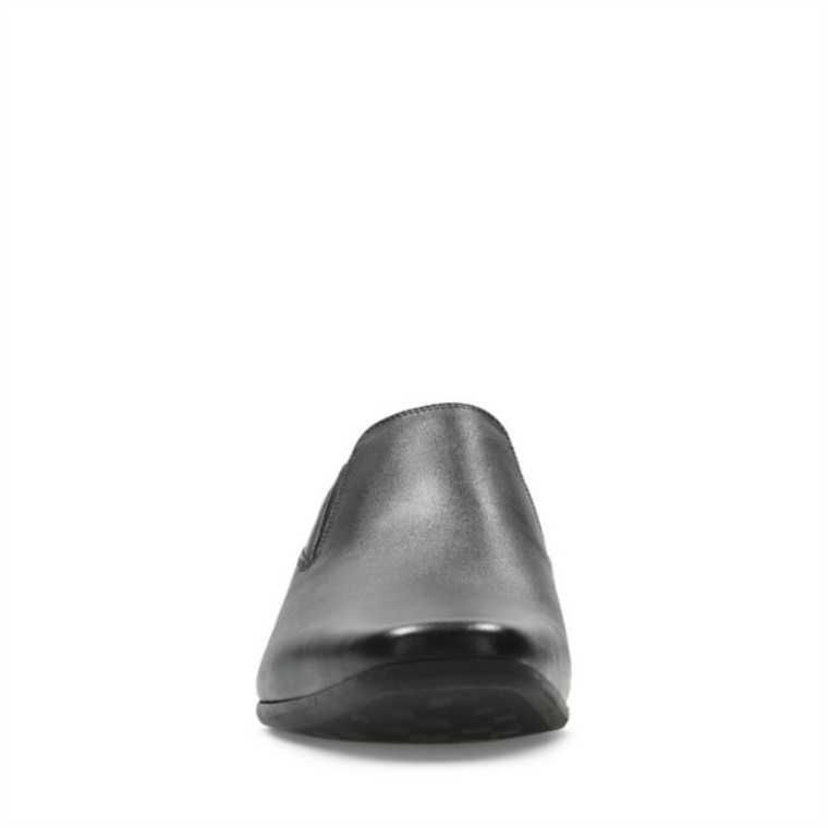 Slip Glement Cuero Negro Cuero Negro Clarks