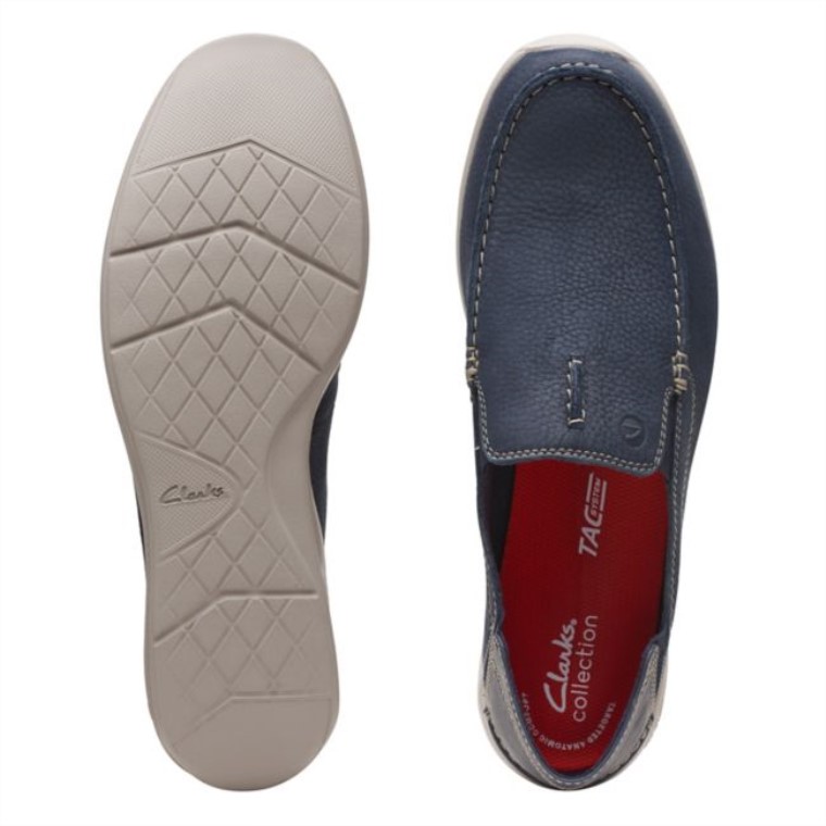 Peldaño Nobuk Azul Marino Clarks Nobuk Azul Marino