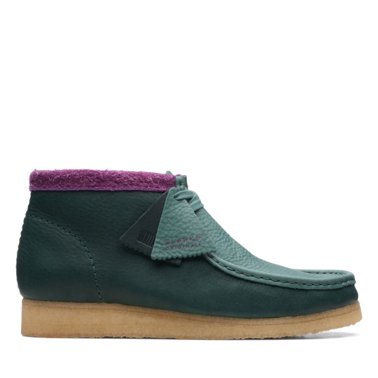 Botas Clarks Wallabee Verde Combi Verde Combi