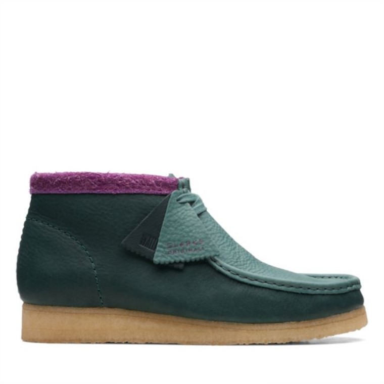Botas Clarks Wallabee Verde Combi Verde Combi
