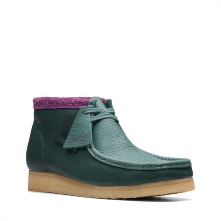 Botas Clarks Wallabee Verde Combi Verde Combi