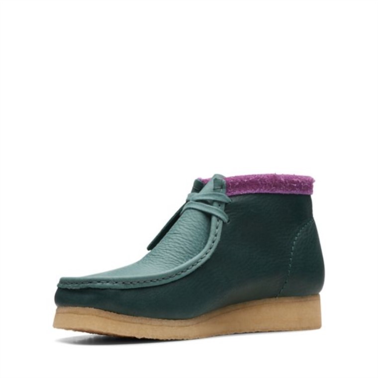 Botas Clarks Wallabee Verde Combi Verde Combi