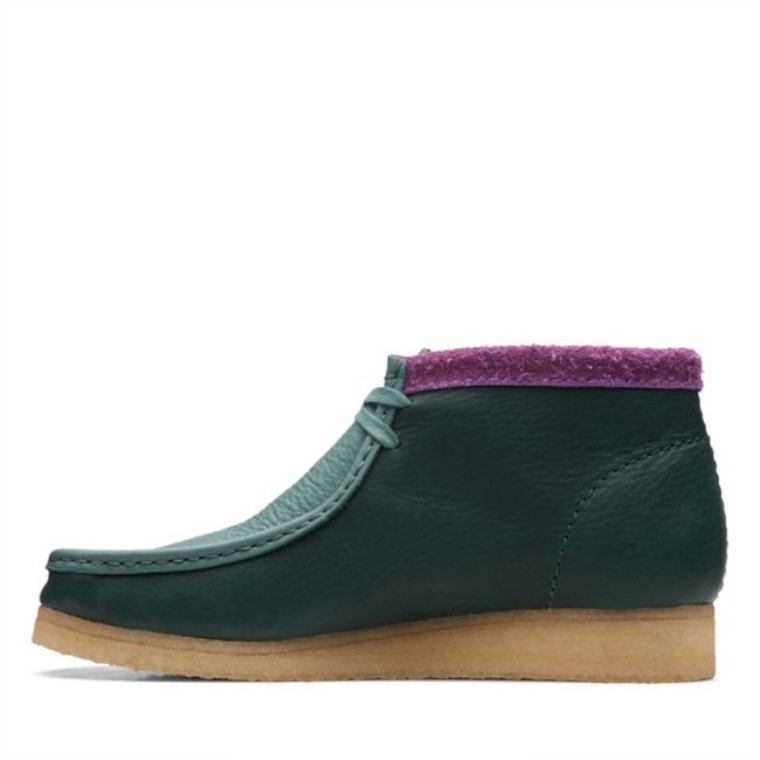 Botas Clarks Wallabee Verde Combi Verde Combi