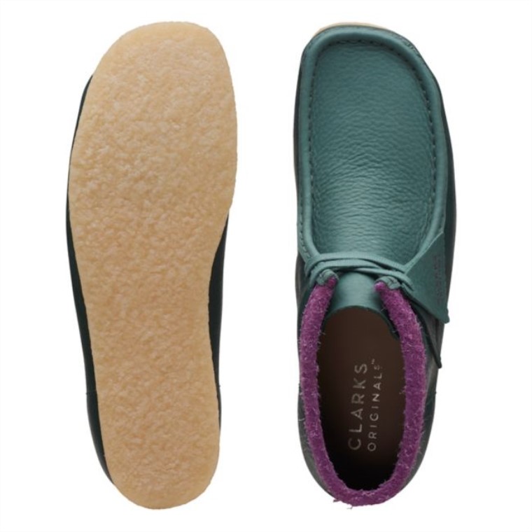 Botas Clarks Wallabee Verde Combi Verde Combi