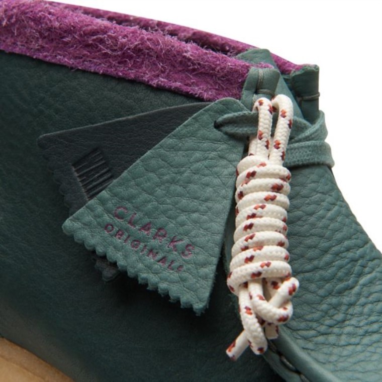 Botas Clarks Wallabee Verde Combi Verde Combi