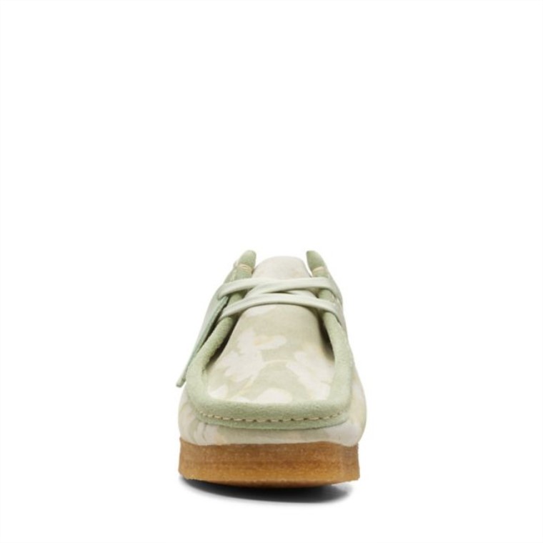 Verde Floral Clarks Wallabee Verde Floral