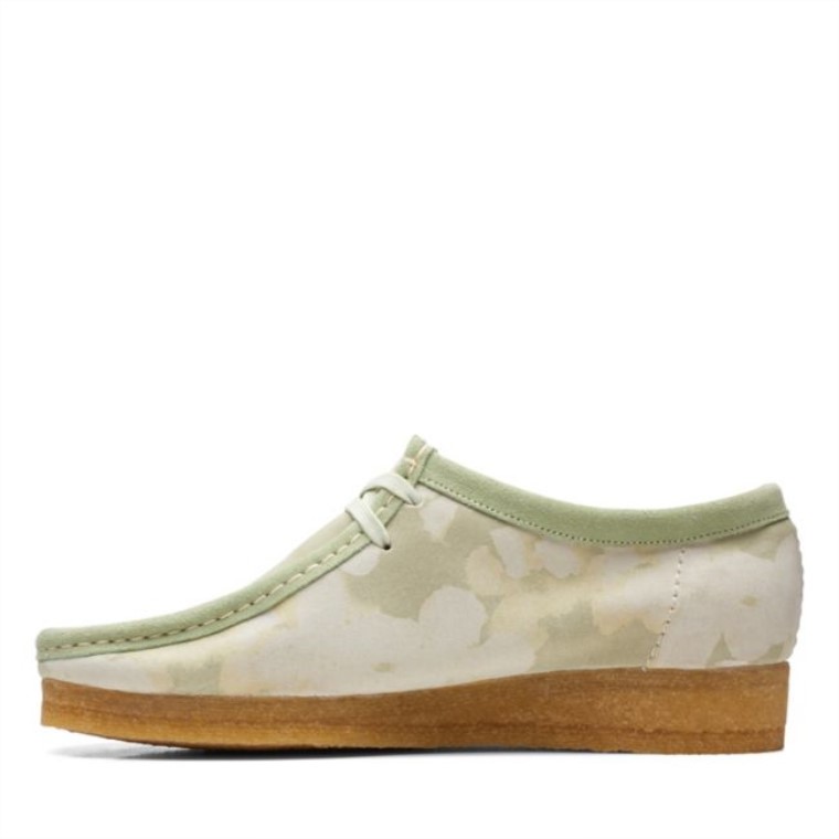 Verde Floral Clarks Wallabee Verde Floral