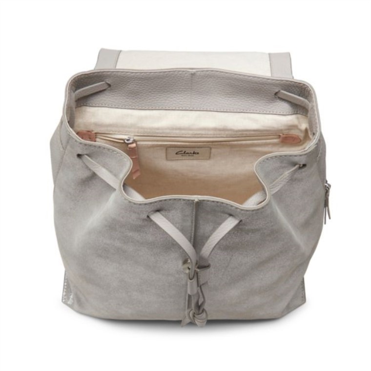 Gris Metalizado Clarks Raelyn Corbata Gris Metalizado