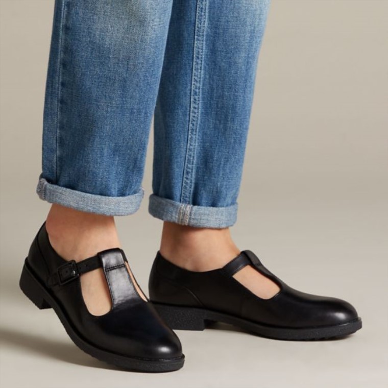 Griff Town Cuero Negro Clarks Cuero Negro