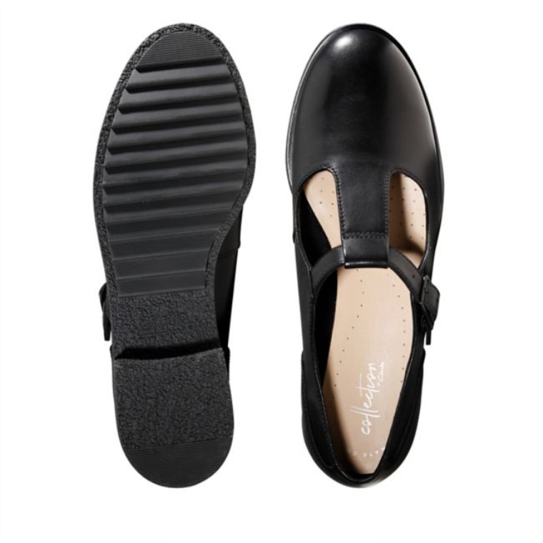 Griff Town Cuero Negro Clarks Cuero Negro