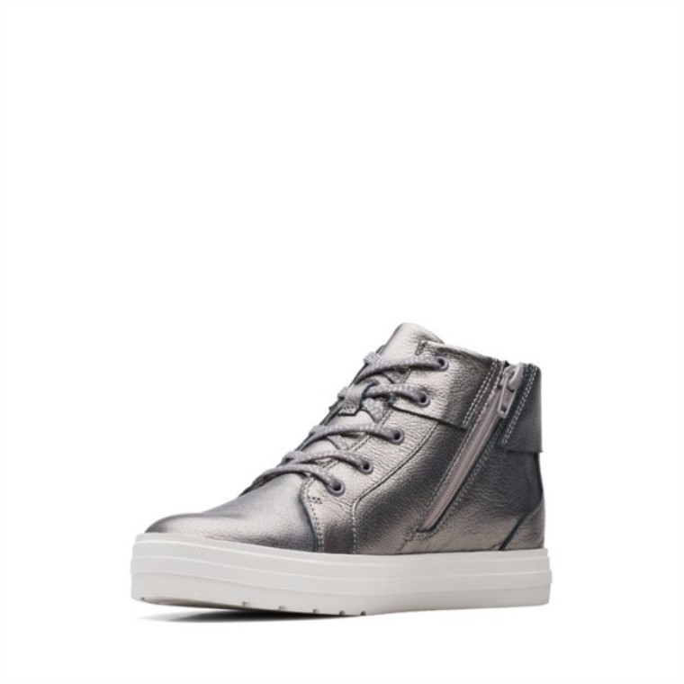 Gun Metal Cuero Clarks Nova City Kid Gun Metal Cuero