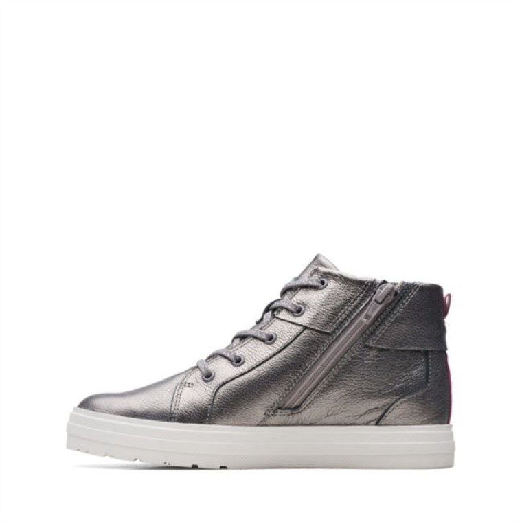 Gun Metal Cuero Clarks Nova City Kid Gun Metal Cuero