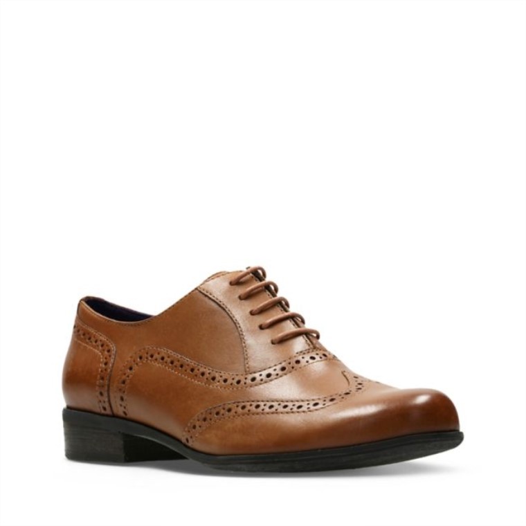 Hamble Roble Cuero Marrón Oscuro Clarks Cuero Marrón Oscuro
