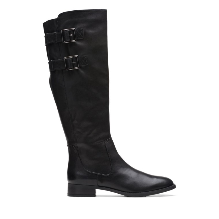 Hamble Up Cuero Negro Cuero Negro Clarks