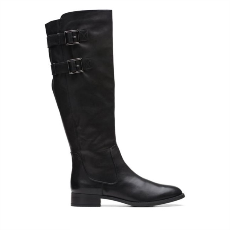 Hamble Up Cuero Negro Cuero Negro Clarks
