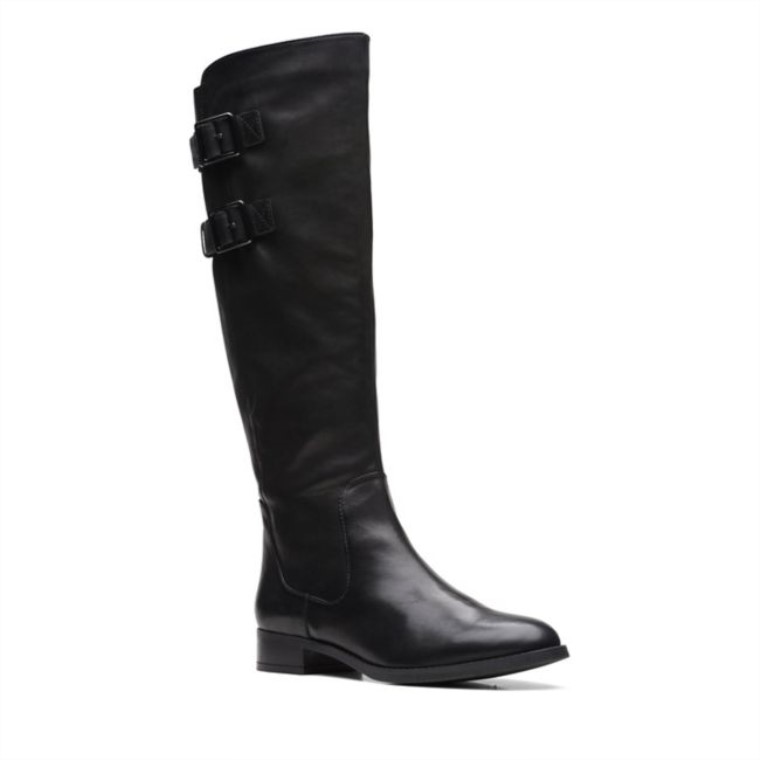 Hamble Up Cuero Negro Cuero Negro Clarks